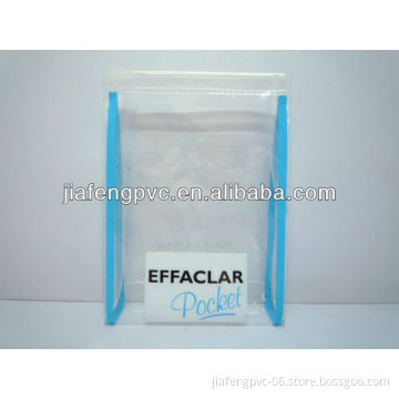 Transparent TPU pouch with slider zipper